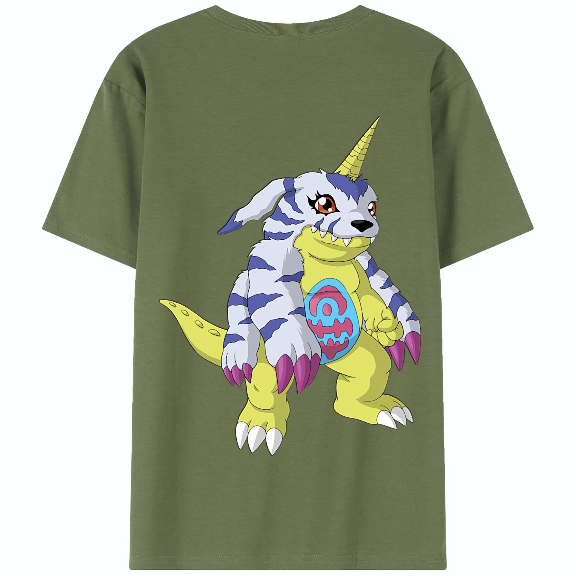（画像用） Digimon デジタルモンスター/デジモン 綿100％半袖Tシャツ（背面プリント）